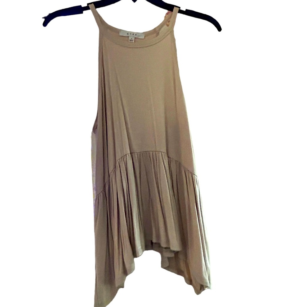 flowy shirt, brand name is Gaze, it’s a small, cream